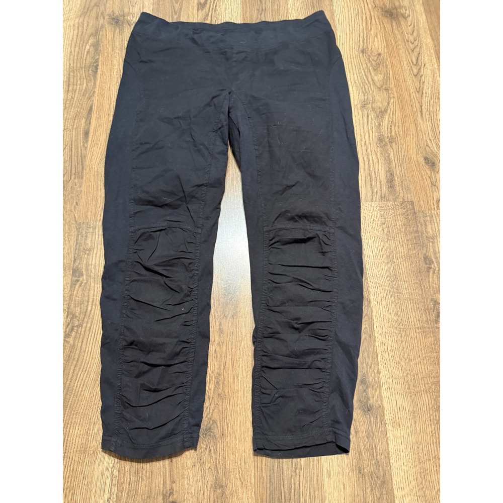 Wearables Pants Women's Size Medium Gray Pull On Leggings Front Ruched High Rise